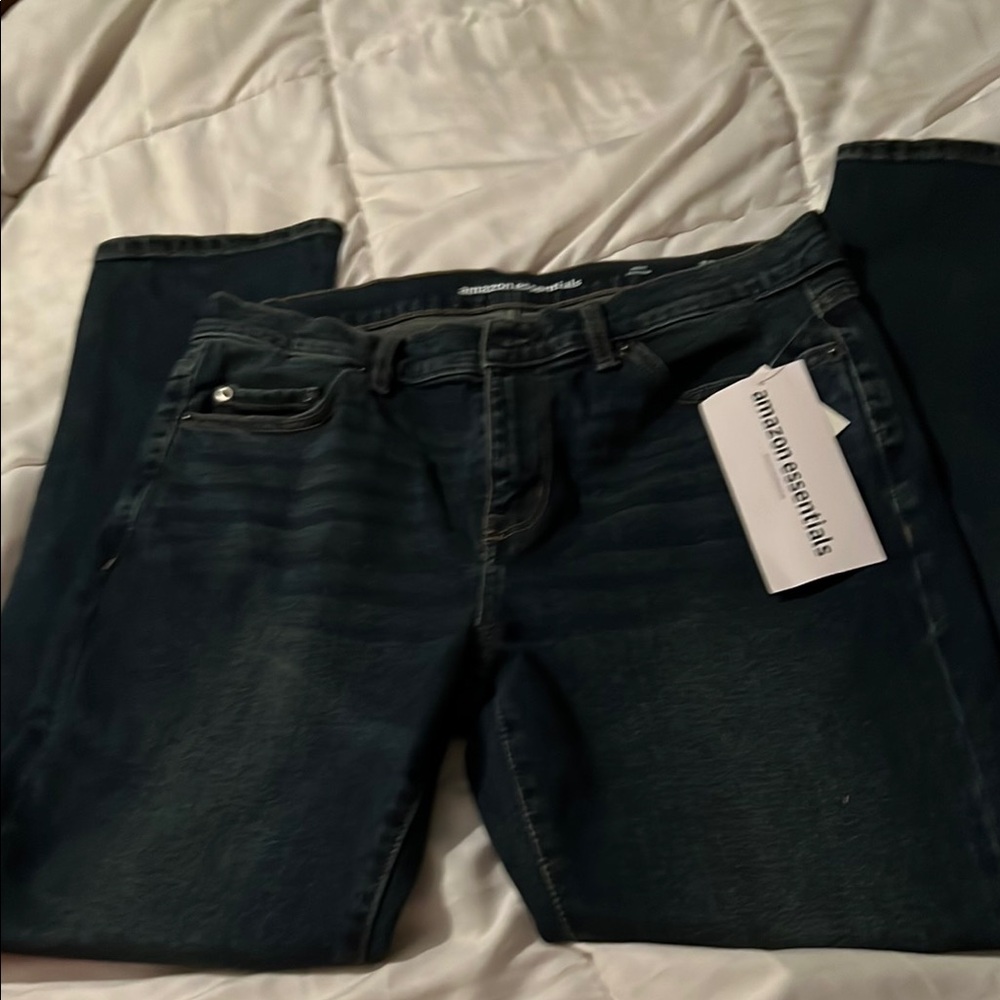 Amazon Essentials unisex  Dark Blue Jeans NWT